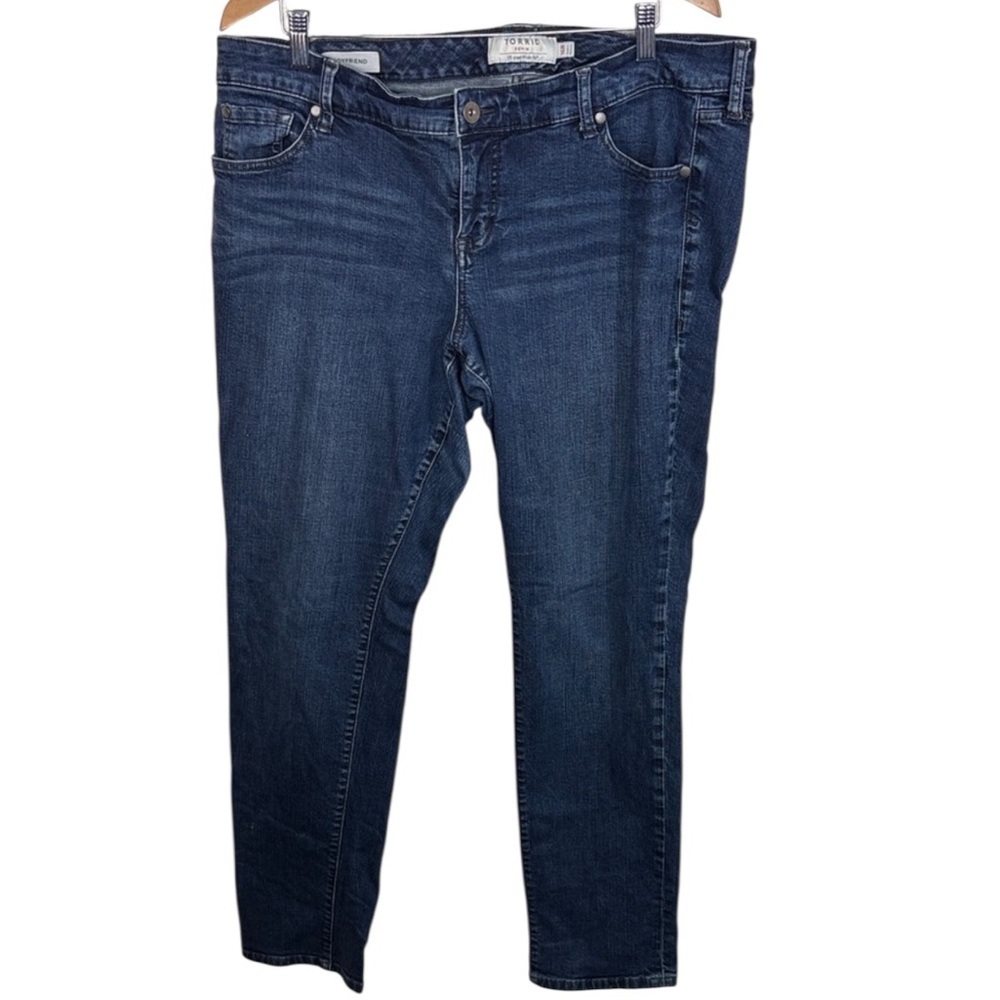 Torrid Boyfriend Dark Wash Denim Jeans Women's Size 16R BLEMISH